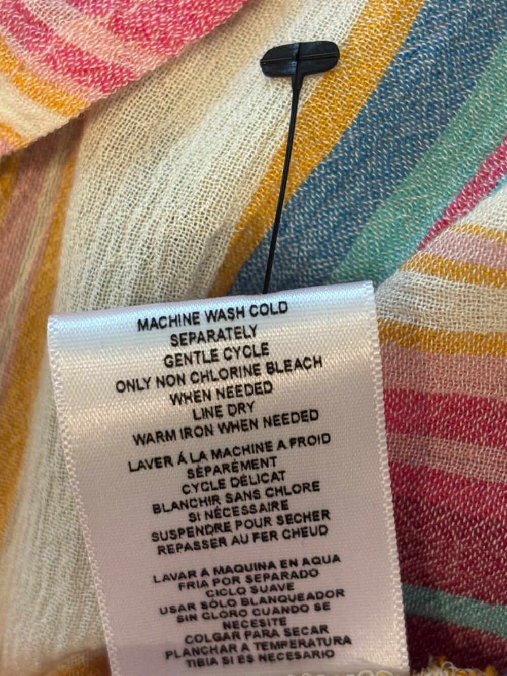 Kut from the Kloth Iona Embroidered Stripe Blouse | Size XS | New with Tags - Picture 6 of 6